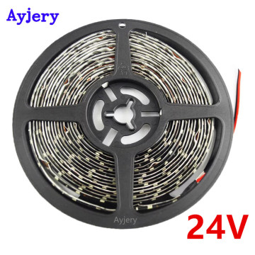 AYJERY 24V DC 1Roll 5M Flexible 3528 1210 300 LED IP65 Waterproof Led Strip Light Car Truck TV Home Led Light Decorative Lamp