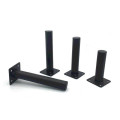 4pcs Black Furniture Legs Cabinet Metal Squar Table Legs Oblique Pin for TV Cabinet Sofa Foot Level Furniture Accessories