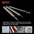 Weito 5A 10 pcs High Quality aluminum substrate copper foil double flute CNC milling cutter endmill CNC router bits