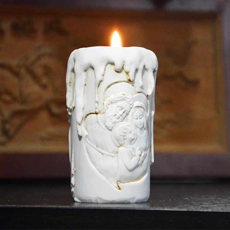 Silicone Mold Candle Molds Catholic Holy Family of Three Handmade Candle Shape Holder Mould Aroma Stone Rubber PRZY Eco-friendly