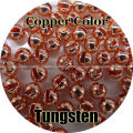 Copper Color, 100 Tungsten Beads, Slotted, Fly Tying, Fishing