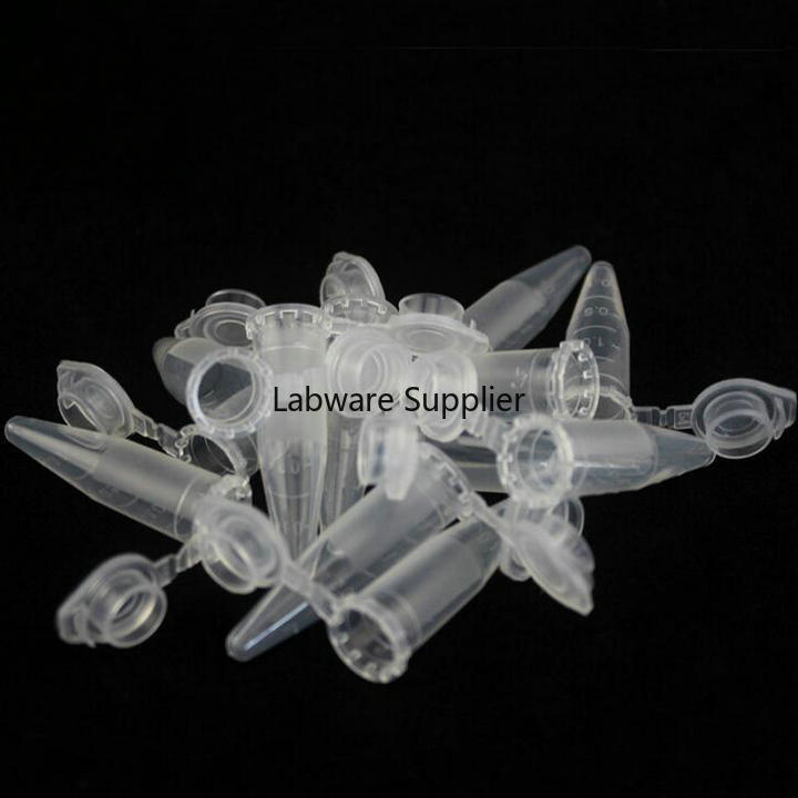 500pcs/lot 1.5ml Affordable Clear Mark Printed Plastic Cone Centrifuge Tube with Scale line for kinds of Laboratory