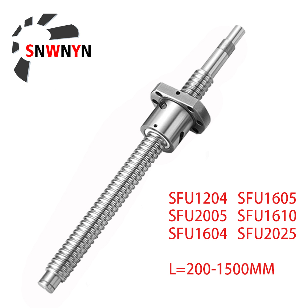 SFU1204 SFU1605 SFU2005 SFU1610 SFU1604 SFU2025 200 250 300 350 400 450 500 550 600 800mm C7 Roller Screw With Single Ball Nut