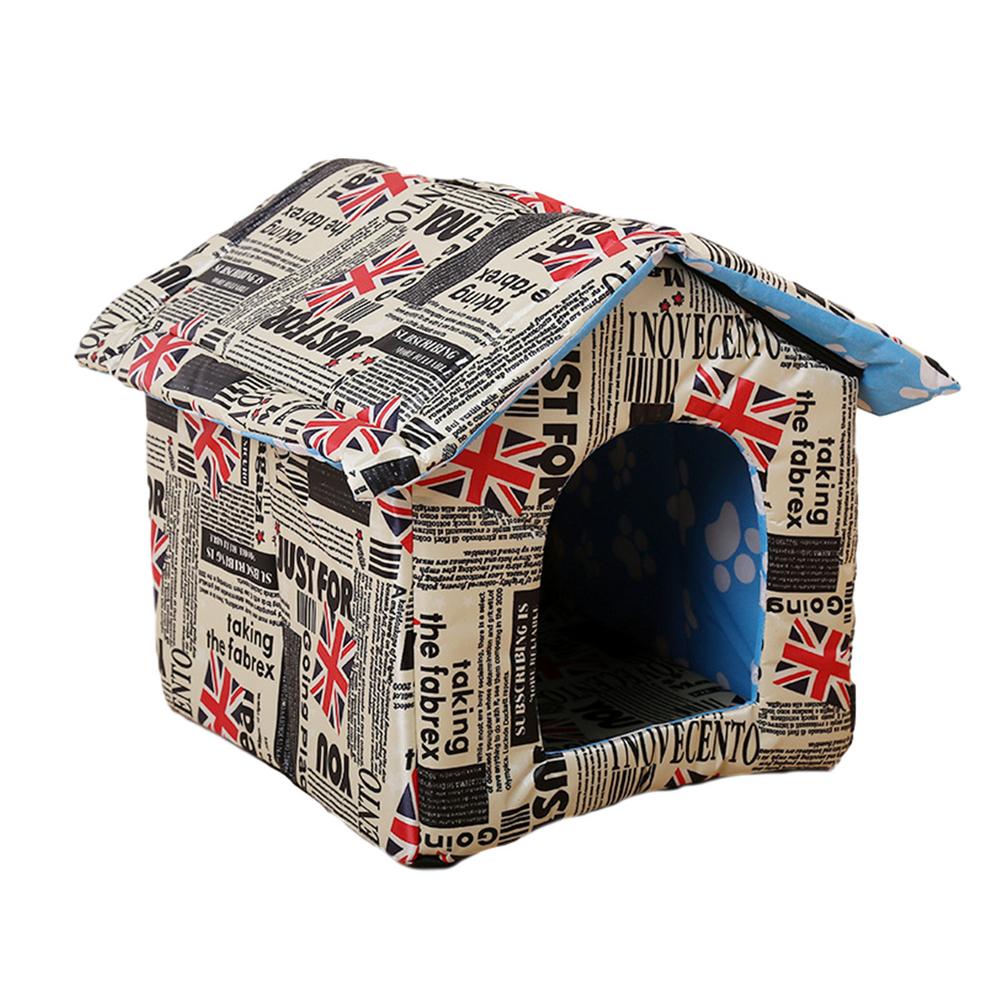 Outdoor Pet House Waterproof Thickened Cat House Nest Tent Cabin Portable Pet Nest Villa Tent Kennel Stray Cat House