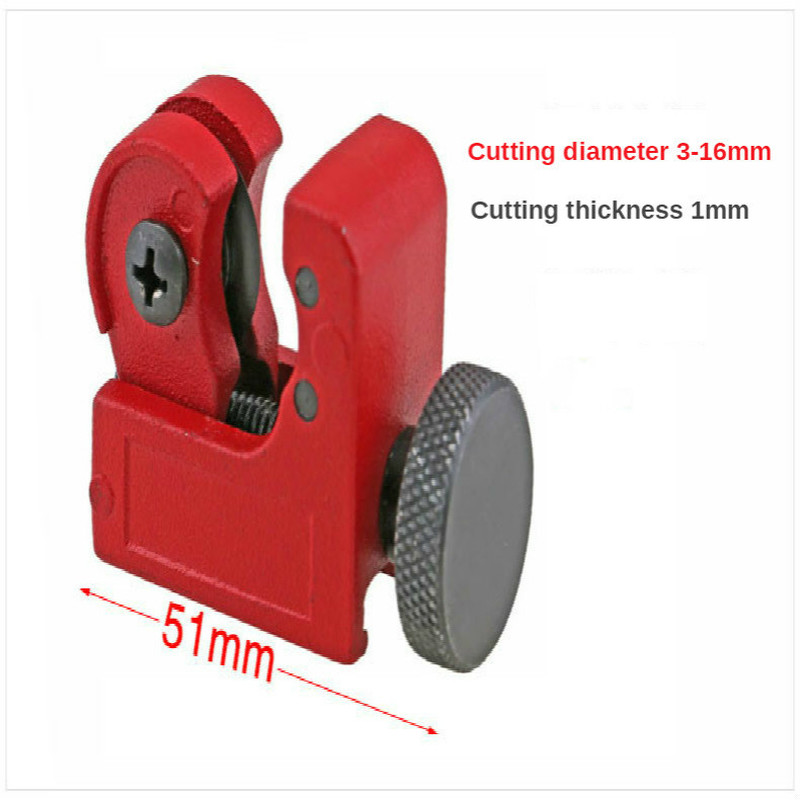 16mm(5/8") Mini Tube Cutter Pipe Scissor Soft Metal Pipe Cutter Tubing Slice Knife Cutter Shear Heavy Duty Cut Plumbing Tool