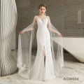 Latest Simple Lace Sleeveless wedding dress mermaid bridal gown