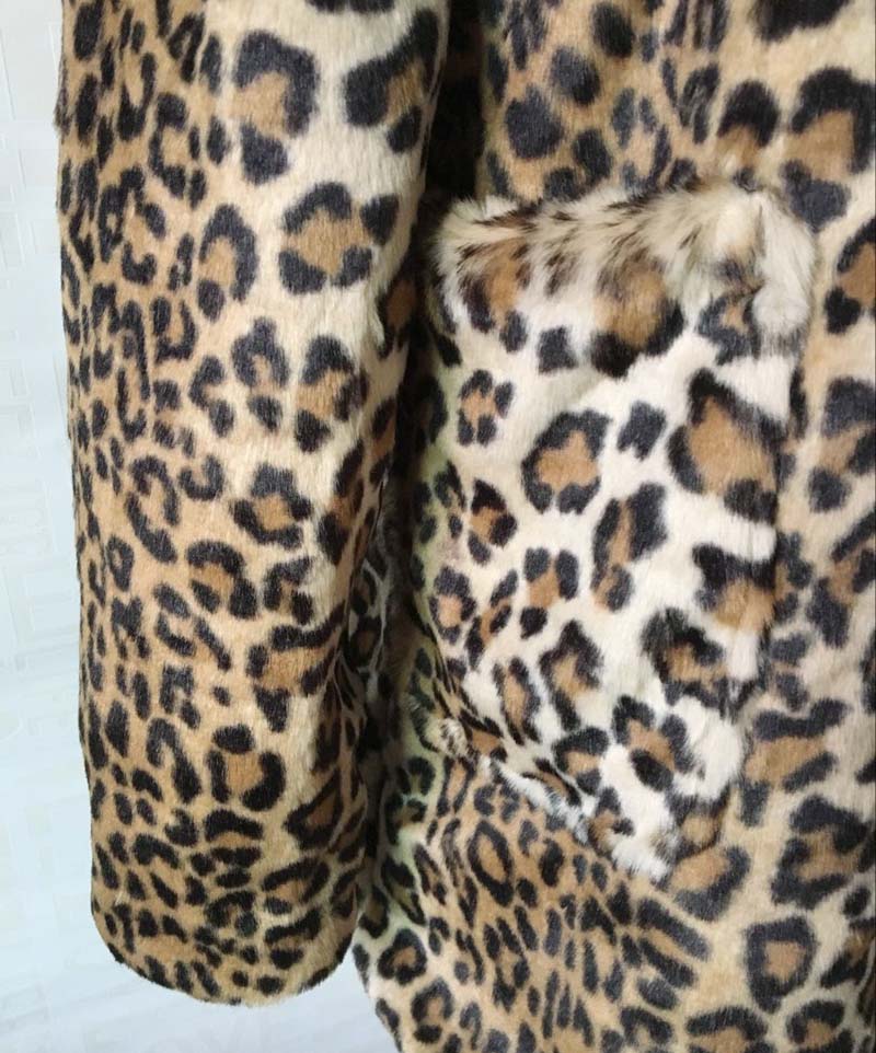 ZADORIN 2020 Fashion Streetwear Warm Fur Hooded Leopard Faux Fur Coat Long Sleeve Fluffy Fake Fur Jacket Long Winter Overcoat