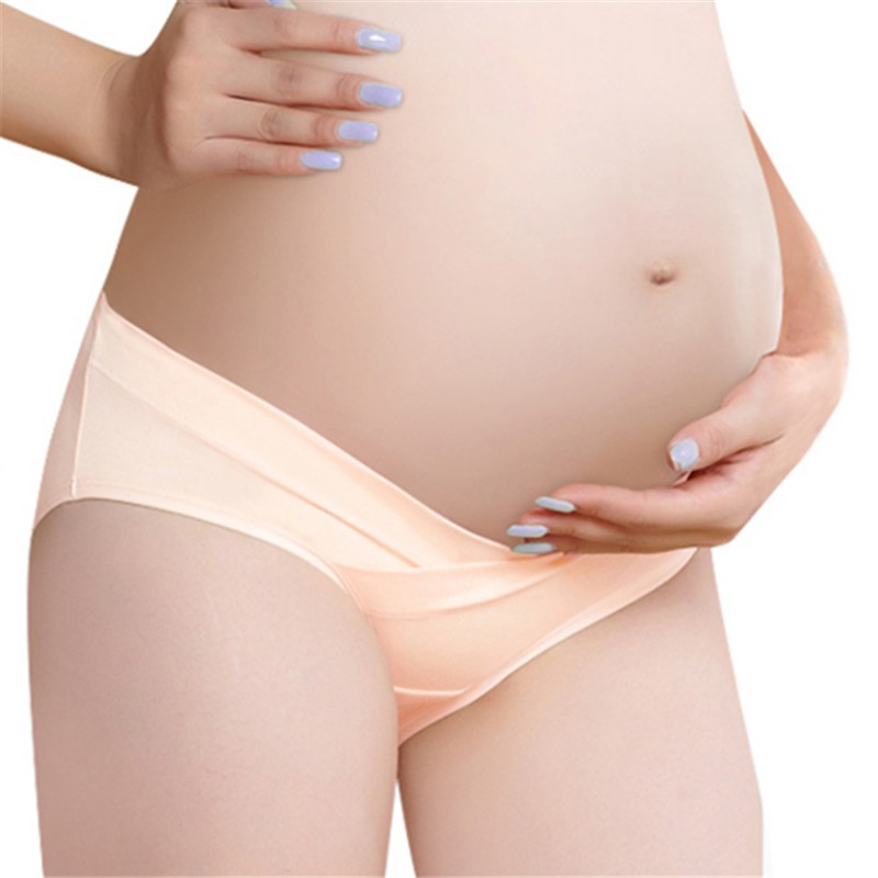 Maternity Panties Pregnancy Underwear Under the Bump best for dress Pregnant Femme Cotton Comfy Briefs