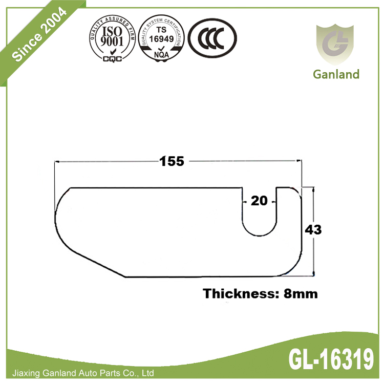 Sideboard Flat Latch Hook