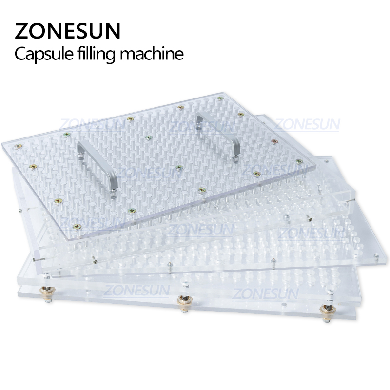 ZONESUN 400 Holes Manual Capsule Filling Machine #0 manual encapsulator capsule filling board