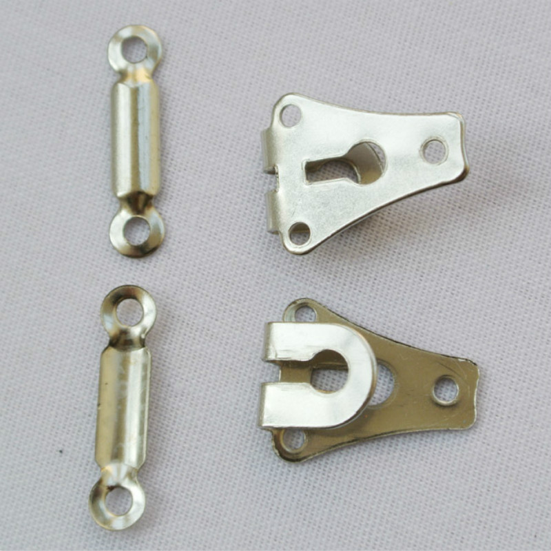 2 Sets Garment Hook and Eye Metal Alloy Clothing Accessories Pants Skirts Buckle DIY Trousers Dress Hook About 1.5 cm x 1.9 cm