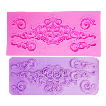 M0881 Lace Leaf Pattern Silicone Mold Chocolate Cake Decorating Baking Tools Wedding Decoration Cupcake