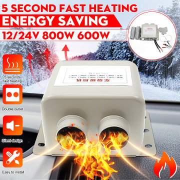 12V 24V 600W 800W Car Heater Fans Electric Heater Winter Heating Warmer Windscreen Seat Window Defroster Demister Truck RV Boat