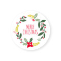New 60Pcs 10Sheets Round Merry Christmas Garland 5cm Packaging Sealing Label Kraft Sticker Baking DIY Gift Stickers
