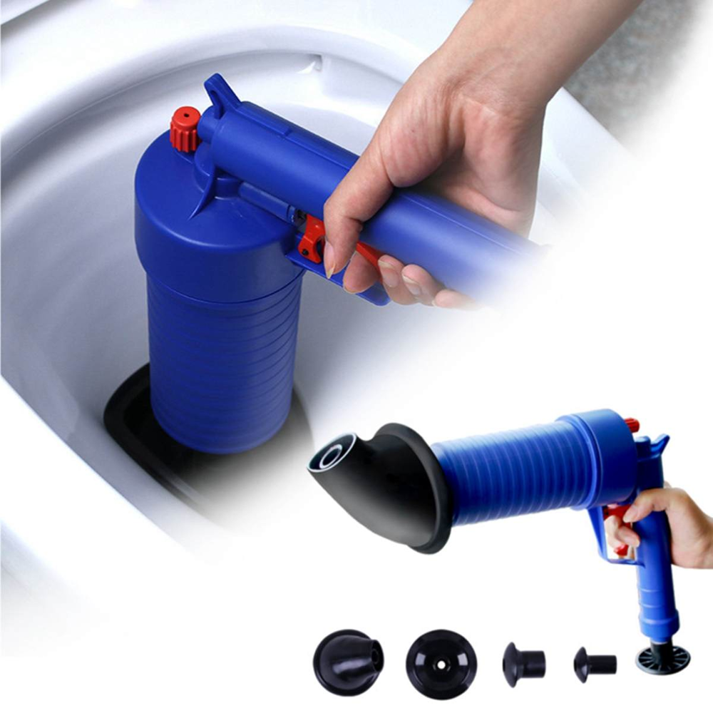 Toilet Dredge Plug Air Power Pump Bathroom Drain Cleaner Sink Pipe Plunger Bathroom Drain Cleaner Kitchen Cleaning Tool