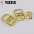 Meetee 2/5pc 16/20/26mm Pure Copper Belt Buckle Metal Brass Pin Buckles Bags Strap Adjustment Hook DIY Leather Decor Accessories