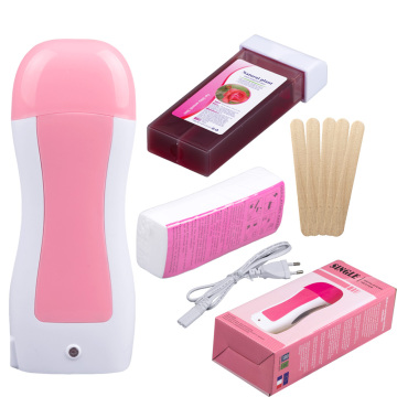 Paraffin Roller Epilator Wax Heater Machine Set Hair Removal Depilatory Strips Roll on Waxing Warmer Kit Cartridge Sticks Paper