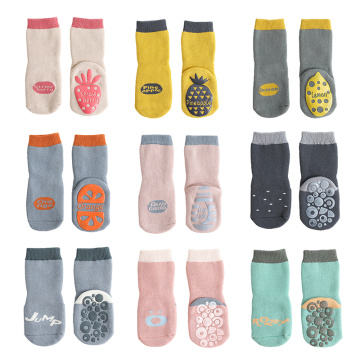 New Children Floor Socks Boy Girl Toddler Non-slip Thickened Baby Socks Soft Breathable Sole Sock Shoes For Baby 0-5 Years