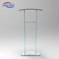 Cheap Podium Modern Church Reception Desk Acrylic Pulpit Designs Aklike Led Glass Furniture Pulpit For Sale Lectern For Speech