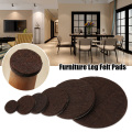 Brown Square & Round Felt Furniture Leg Pads Thicken Self-Adhesive Table Chair Mat Floor Protectors Anti-Slip Mats Chair Fitting