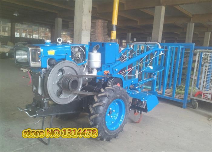 15 HP Walking Tractor Farm Tractor With Battery Box Chinese Famous Brand With Rotary Cultivator