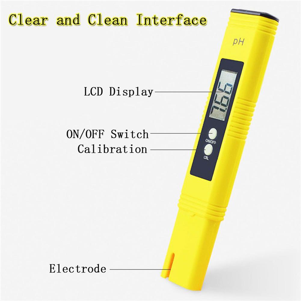 1pc Digital LCD PH Meter Pen of Tester Accuracy 0.05 PH Tester Aquarium Pool Water Fishing Wine Monitor Food PH Meter Dropship