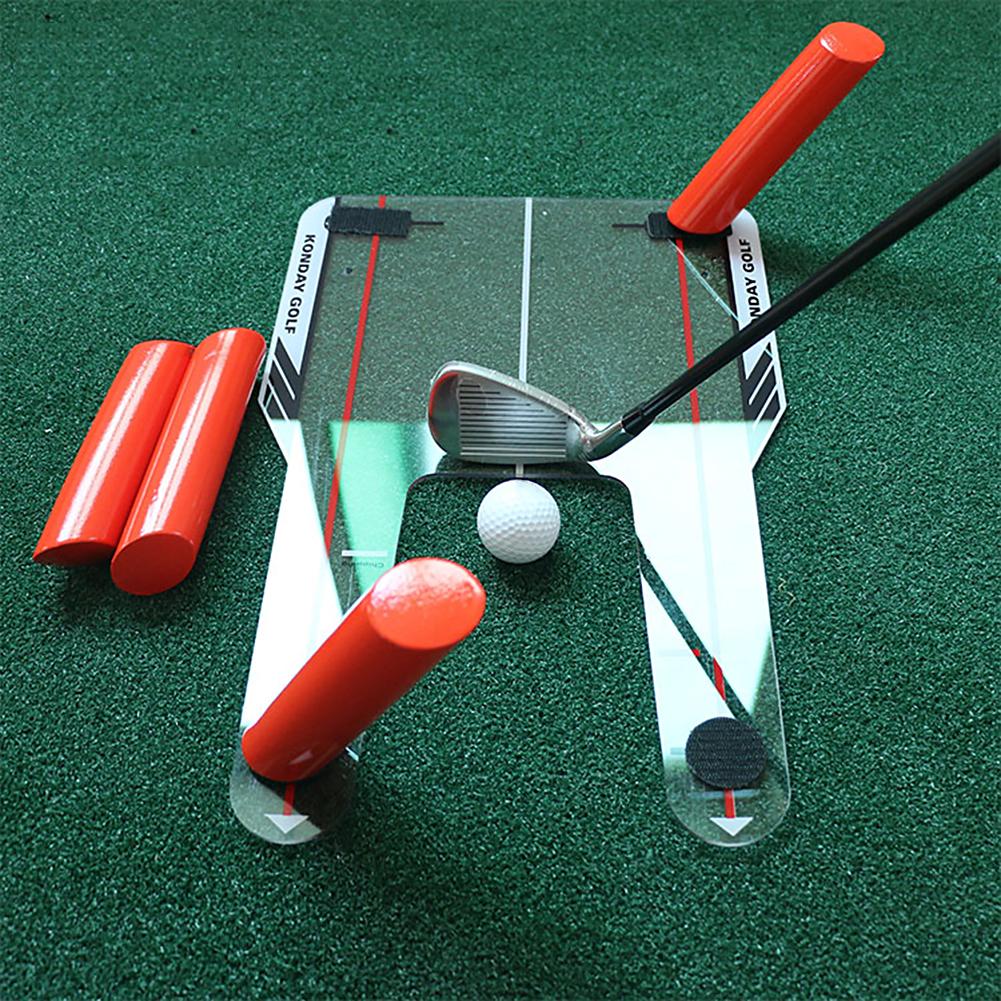PC Golf Alignment Training Aids Swing Training Speed Trap Practice Base 4 Speed Golf Clubs Accessories Tool with Bag