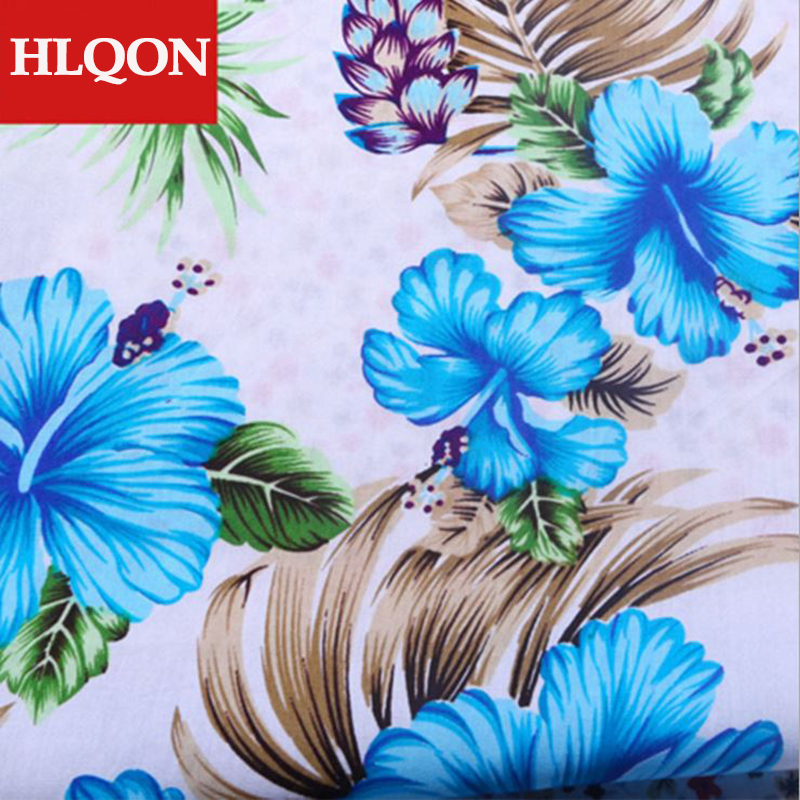 High quality 100% cotton printed sateen Hawaii Beach fabric used for Quilting sewing dress women clothing shoes by 100x150cm