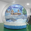 2020 Hot Sale Inflatable Snow Globe Christmas With Pump Customized Background Inflatable Globe Photo Booth People Go Inside