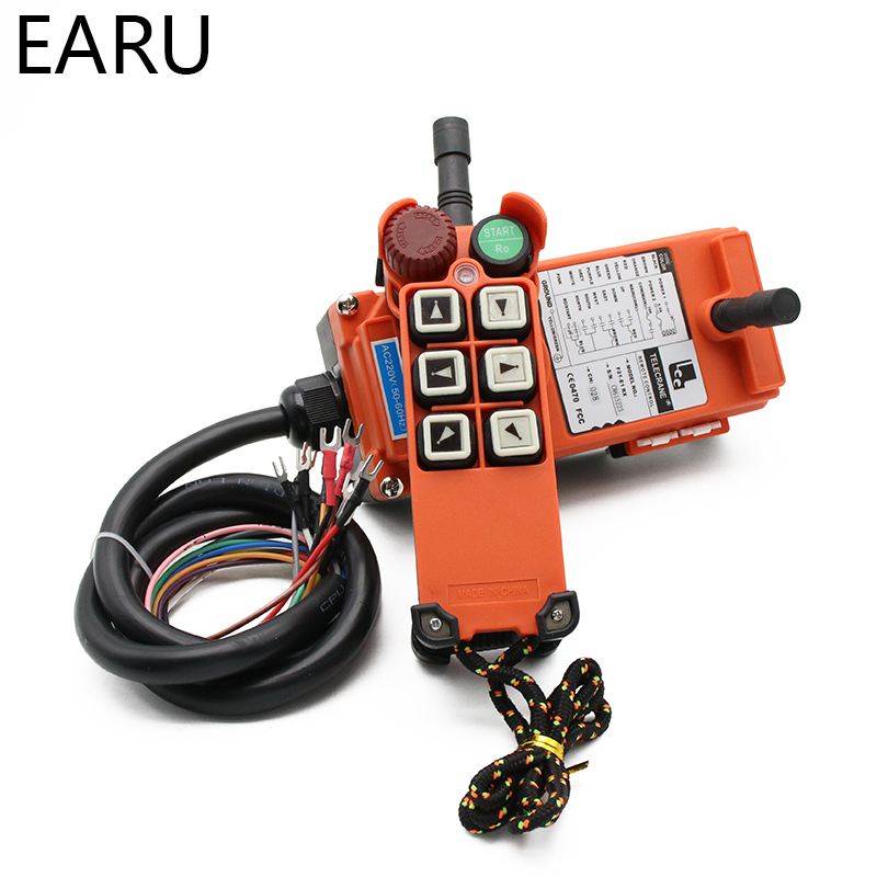 220V 12V 24V 380V Industrial Remote Controller Switches Hoist Crane Control Lift Crane 1 Transmitter + 1 Receiver F21-E1 Arrow