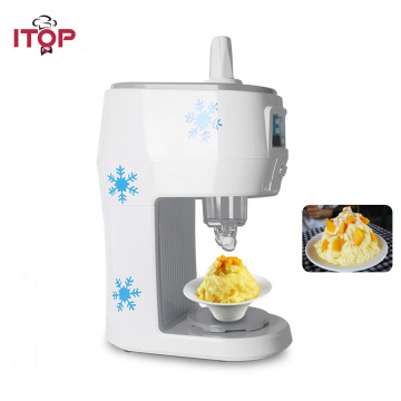 ITOP 300W Semi-automatic Snowflakes Ice Crusher Shaved Machine Fruit Juice Store Electric Smoothies Snowflake Maker 70kgs/h