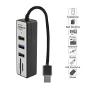 Hub 3 Port Expander Adapter USB 3.0 All in One Support SD TF Card Reader High Speed Powered Splitter For PC Computer Accessories