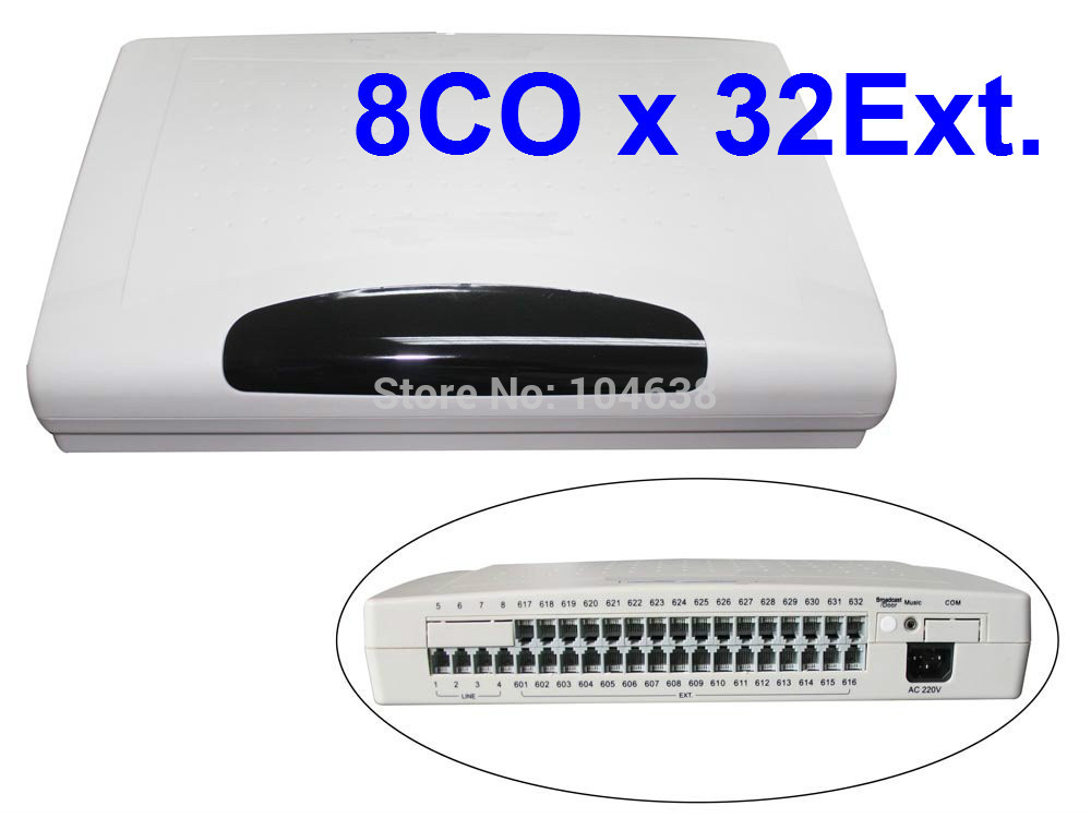 Advanced features hybrid telephone PBX / PABX system CP832 with 32 EXT.