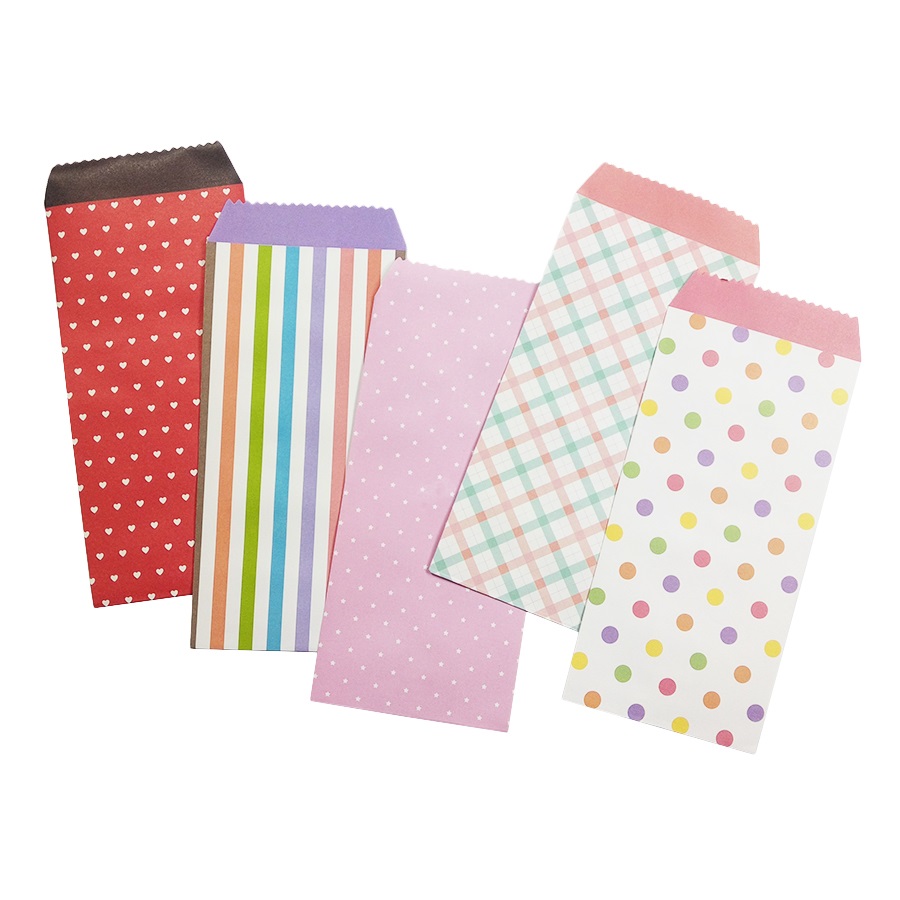 10Pcs/lot Cute Dot&Stripe Paper Envelope Kawaii Money Envelop Gift Craft Envelopes For Wedding Invitations New Years