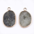 10pcs Natural Labradorite Stone Pendants DIY Jewelry Accessories Making Necklaces Crafts Moonstone Sunstone Charms Irregular