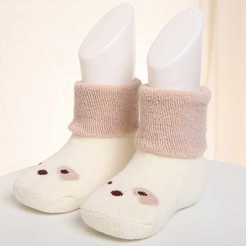 New 0-3Y Winter Autumn Baby Socks Cartoon Thicken Cotton Infants Socks Toddlers Anti Slip Warm Floor Socks Wholesale
