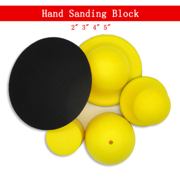 Hand Sanding Block Sanding Pad for Hook and Loop Sanding Discs Foam Hand Pad Polishing Pad Abrasive Tools Grinding -Pack of 1