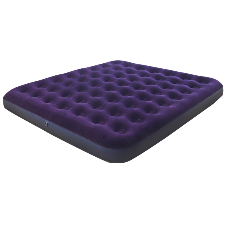 Flocked Queen Size Pvc Inflatable Air Bed Mattress 1