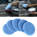 5Pcs 5 Inch Soft Microfiber Car Waxing Polishing Sponge Buffer Pad Polisher Microfiber Durable Easy to Use Soft