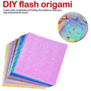 Handmade DIY Material Glitter Powder Cardboard Crafts Paper Pearl paper Glitter Flash Gold Handcraft Foam Paper Sheets