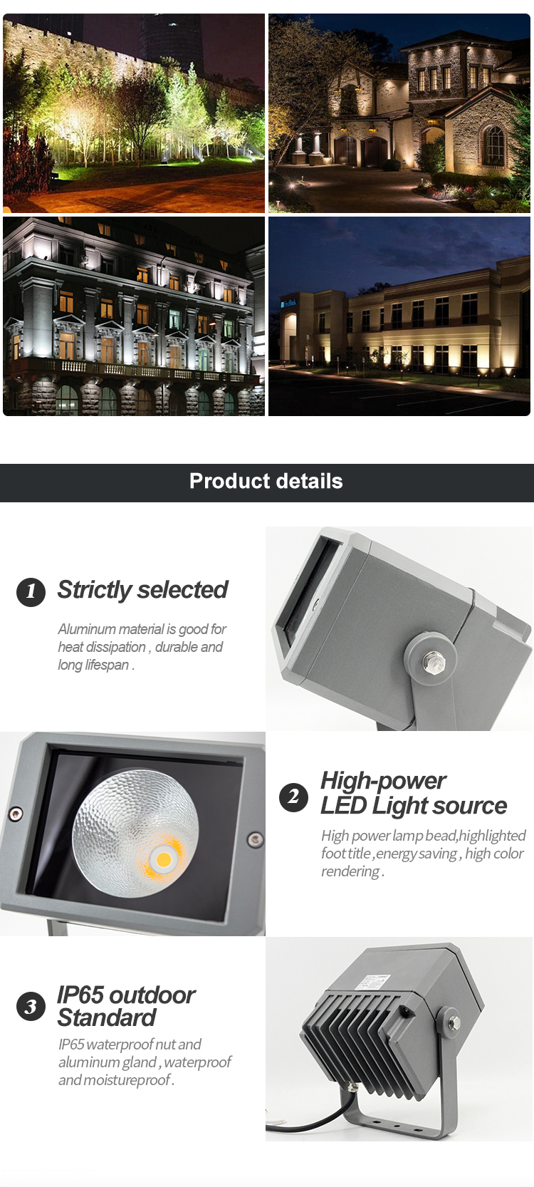 square led flood light