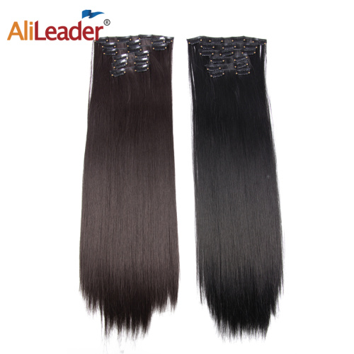 Silk Straight Synthetic Hair 22 inches Clip in Extensions Supplier, Supply Various Silk Straight Synthetic Hair 22 inches Clip in Extensions of High Quality