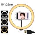 Youtube Shooting Vlog Selfie Circular Photo Ring Light Led Photographic Video Camera Lamp Studio Lighting Phone Holder