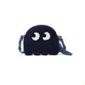 Cartoon decorative plush textured shoulder bag