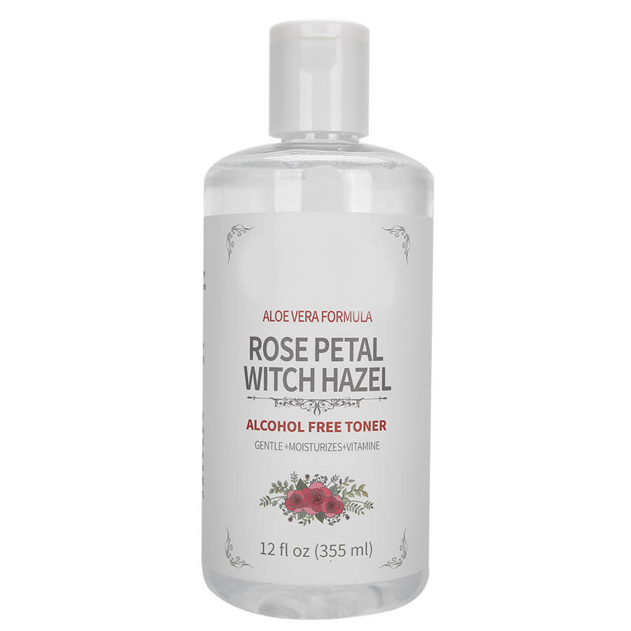 355ml MELAO Witch Hazel Rose Petal Face Toner Hydrating Moisturizing Facial Care Toner Skin Lightening