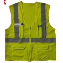 yellow reflective safety jacket