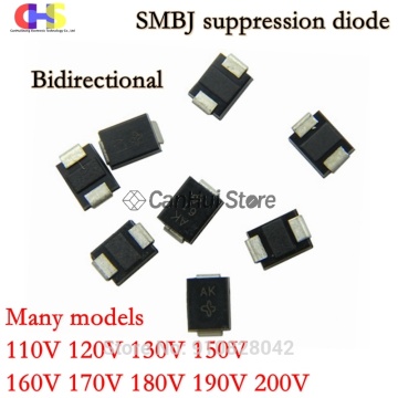 20pcs 600W SMB DO-214AA TVS DIODE SMBJ110CA SMBJ120CA SMBJ130CA SMBJ150CA SMBJ160CA SMBJ170CA SMBJ180CA SMBJ190CA SMBJ200CA