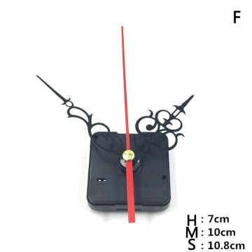 Clocks Parts Quartz Clock Movement Mechanism Repair Parts Black + Hands Replacement Parts Kit Set DIY