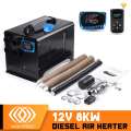 All in One Mini Diesel Air Heater Unit 8KW 12V Car Heater LCD Monitor Parking Heating Machine Tool For Car Truck Bus Boat RV