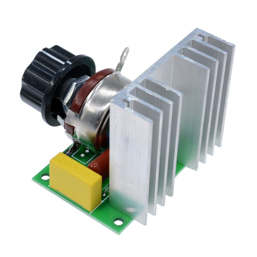 AC 220V 4000W SCR Voltage Regulator Dimming Dimmers Motor Speed Controller Thermostat Electronic Voltage Regulator Module